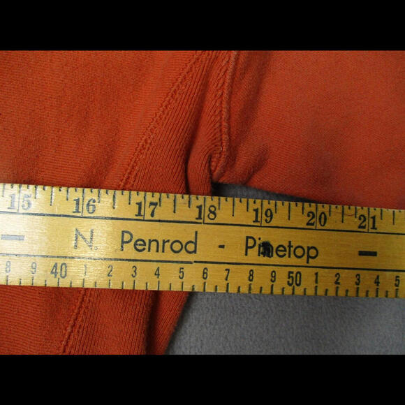 Champion LIFE Women's Reverse Weave Cropped Cut Off Crew Orange Size Small - Picture 3 of 8